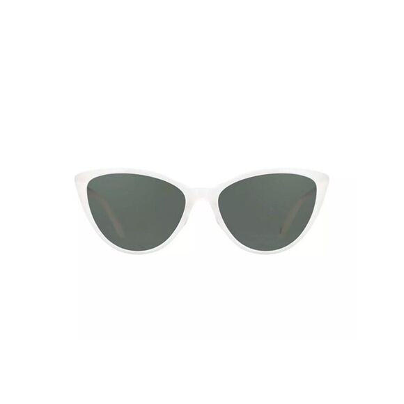 Garrett Leight Mildred 55 Horchata White 50's Cat Eye Sunglasses Hip Hop Beach - Picture 1 of 9